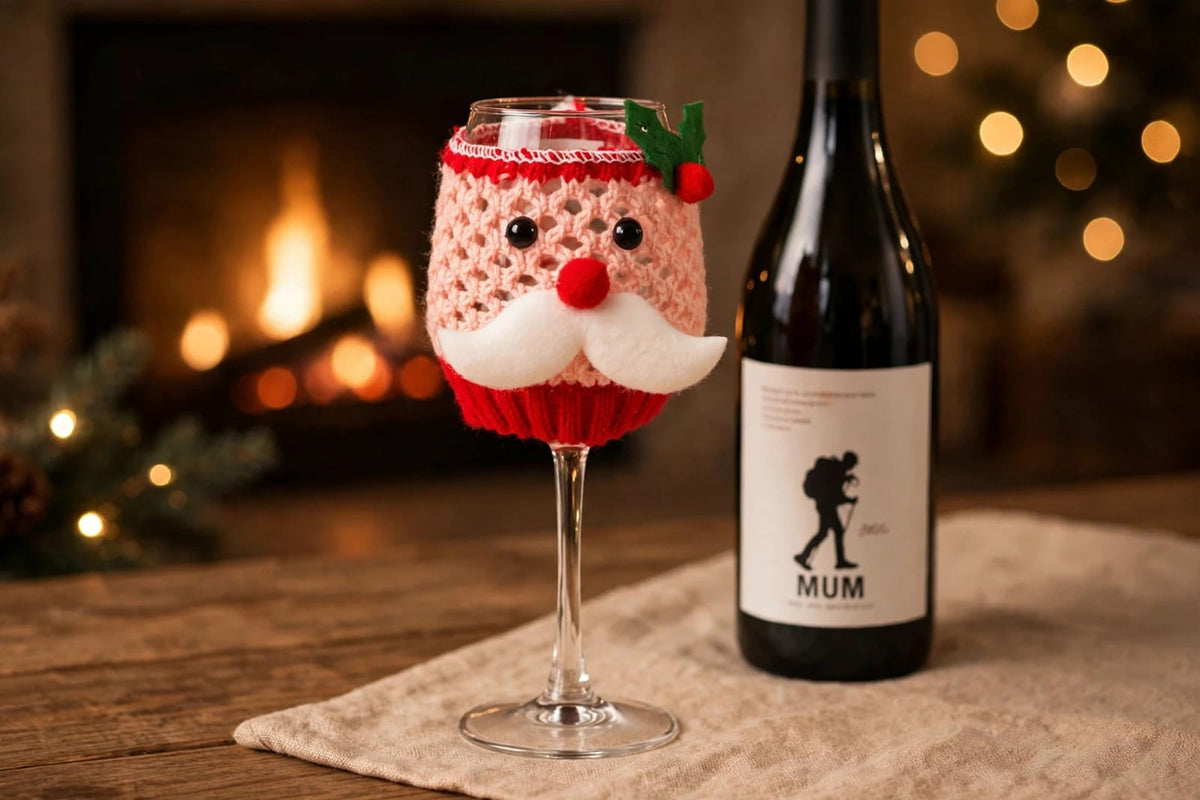 New 2026 Christmas Wool Wine Cup Cover