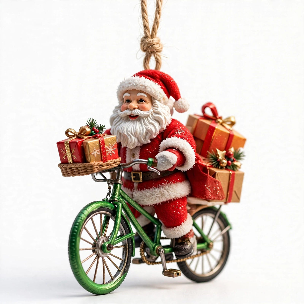 Santa Claus Wooden Hanging Ornaments Set