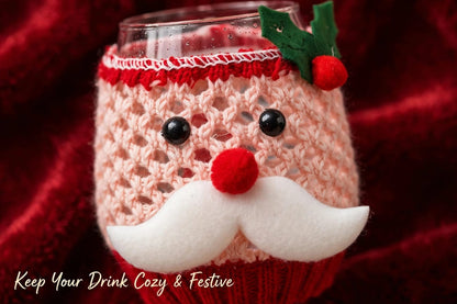 New 2026 Christmas Wool Wine Cup Cover